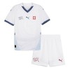 Maglia ufficiale Svizzera Trasferta Euro 2024 per Bambino